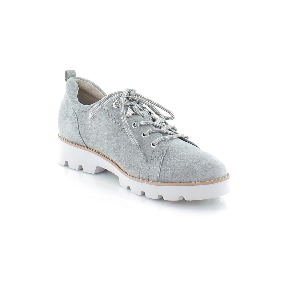 Vionic Ballari Gray Charcoal Womens Shoes Size 8 M Oxford Bowling Style
